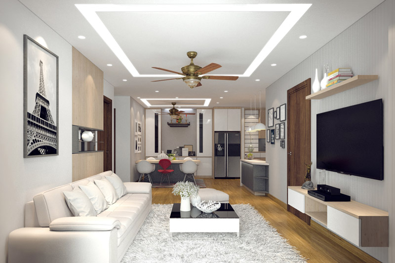 10 mẫu trần thạch cao phòng khách dẫn đầu xu hướng thiết kế 2020 4